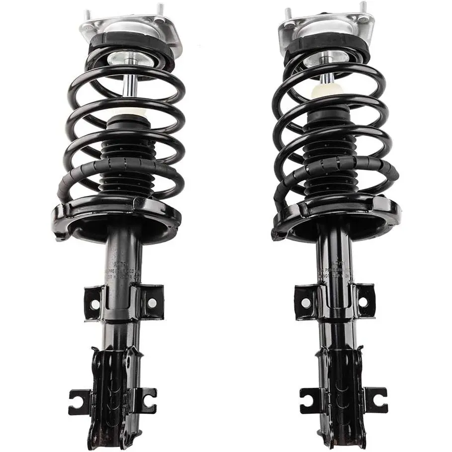 Fit for 2001-2009 Volvo S60, 2001-2007 Volvo V70, 1999-2006 Volvo S80, Front Pair Complete Struts Shocks Assembly Suspension Kit w/Coil Springs, 11861 11862