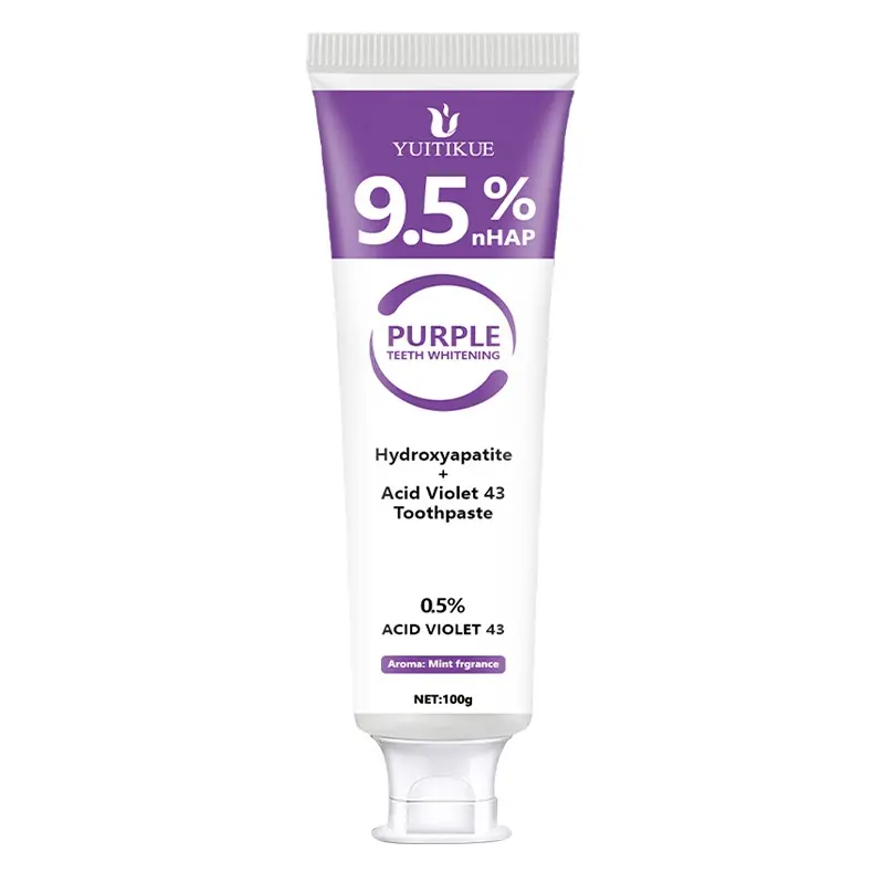Yuitikue 9.5 Nano Hydroxyapatite Whitening Toothpaste 100g, Brightening Toothpaste Neutralizes Teeth, Repairs Enamel, Fresh Mint Flavor