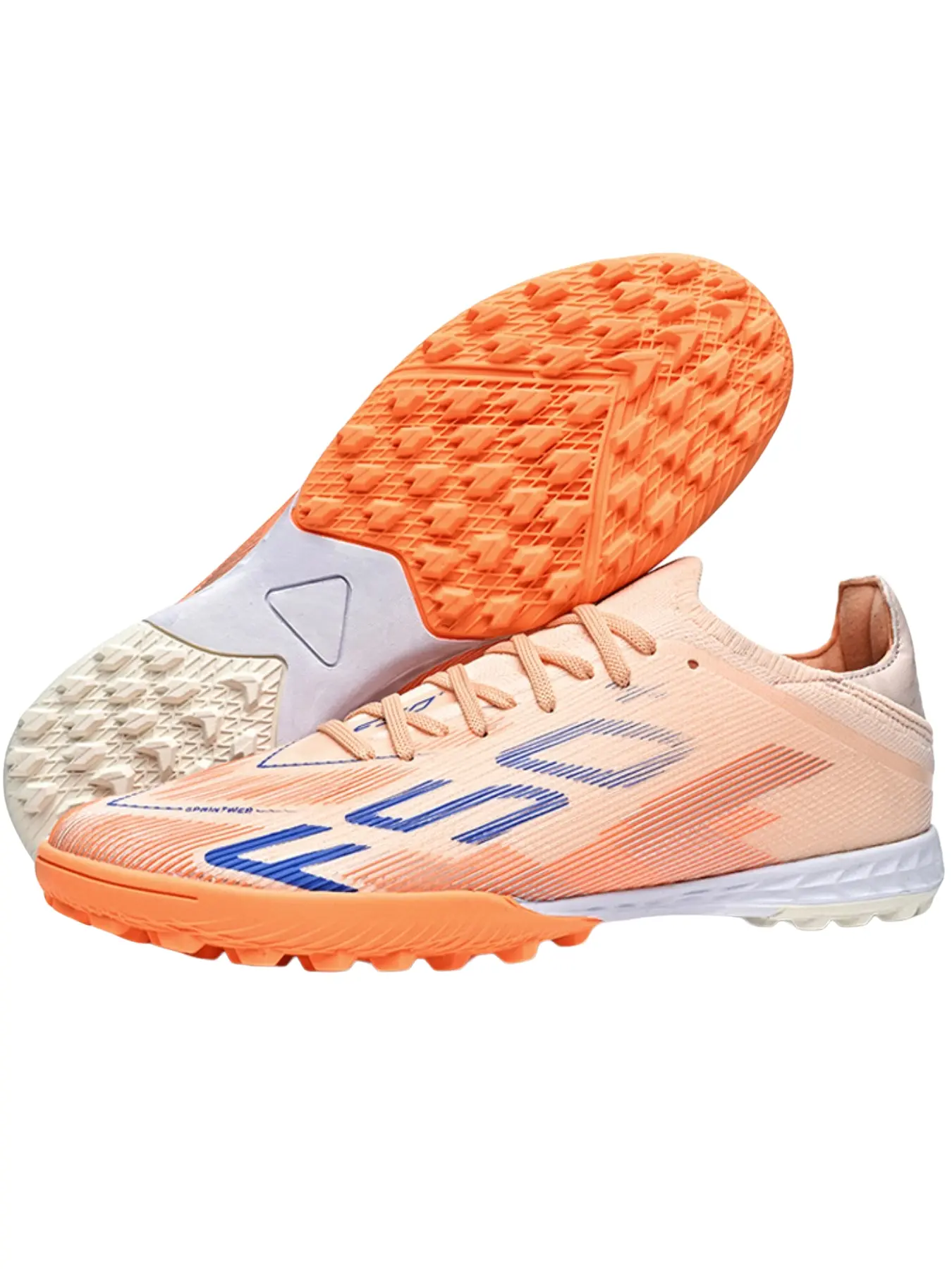 Unisex High-Quality Seamless Soccer Shoes, Durable PU Leather TF Cleats, Comfortable Sporty Design, Ideal for Training & Matches
