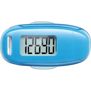 3D Pedometer for Walking, Simple Accurate Step Counter, USB Rechargeable with Backlight & Clip Strap for Men Women Seniors