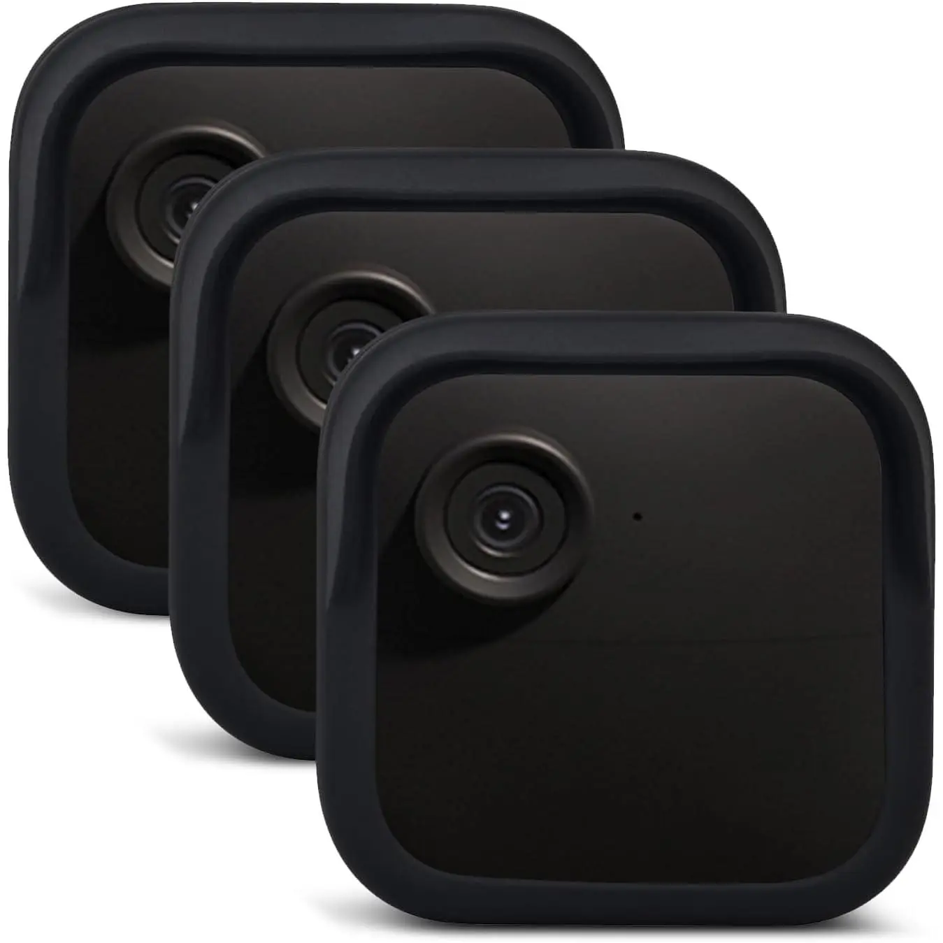 3-Pack Black Weatherproof Durable Synthetic Slip-On Fit Night Vision Safe Case for Blink Outdoor 4 (4th Gen) /+ Camera, Protective, Default