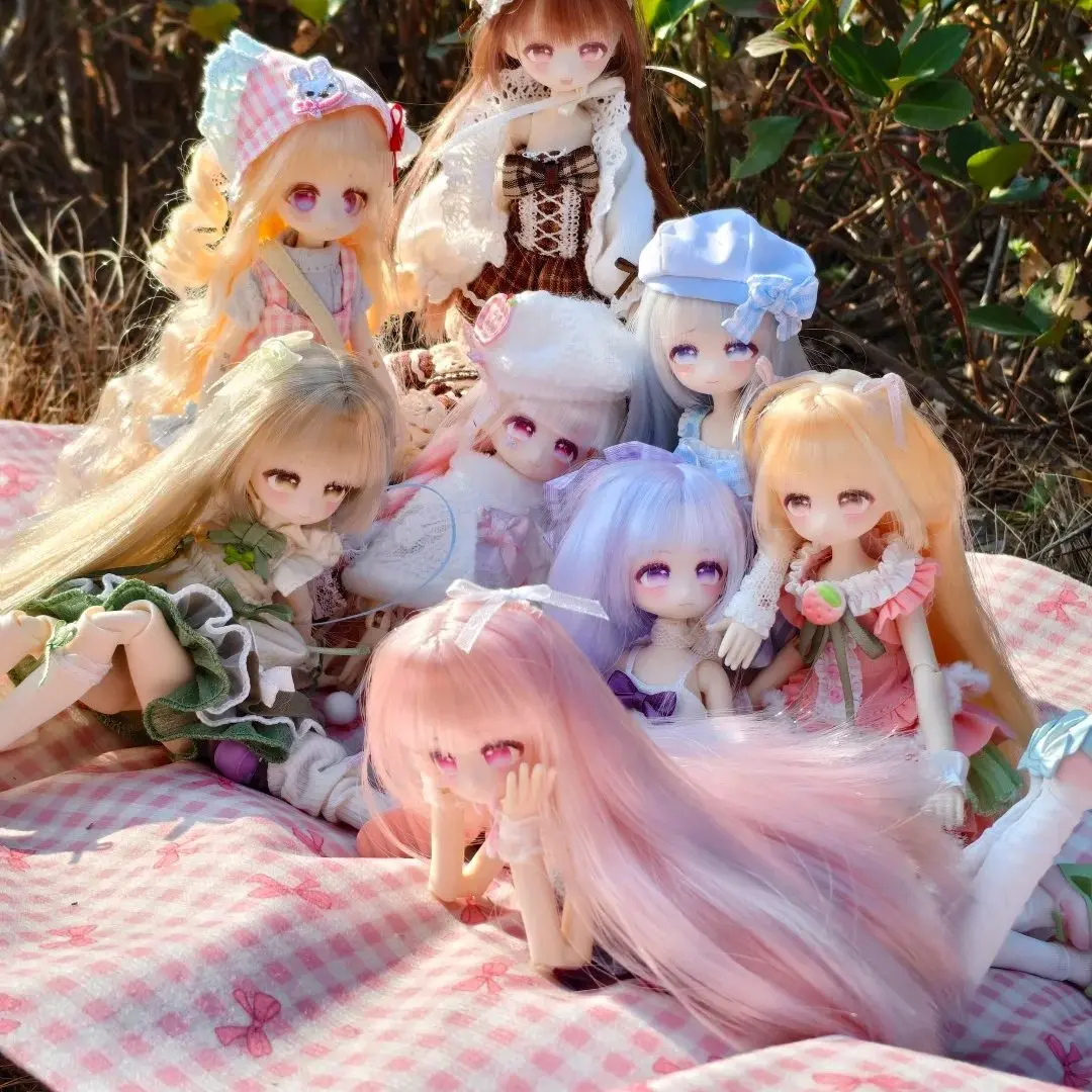 Genuine MOMOTALE Series Four Seasons Tea Story Bjd Blind Box Figure, Hair Transplant Trendy Toy, Girl Gift Doll, Desktop Decor