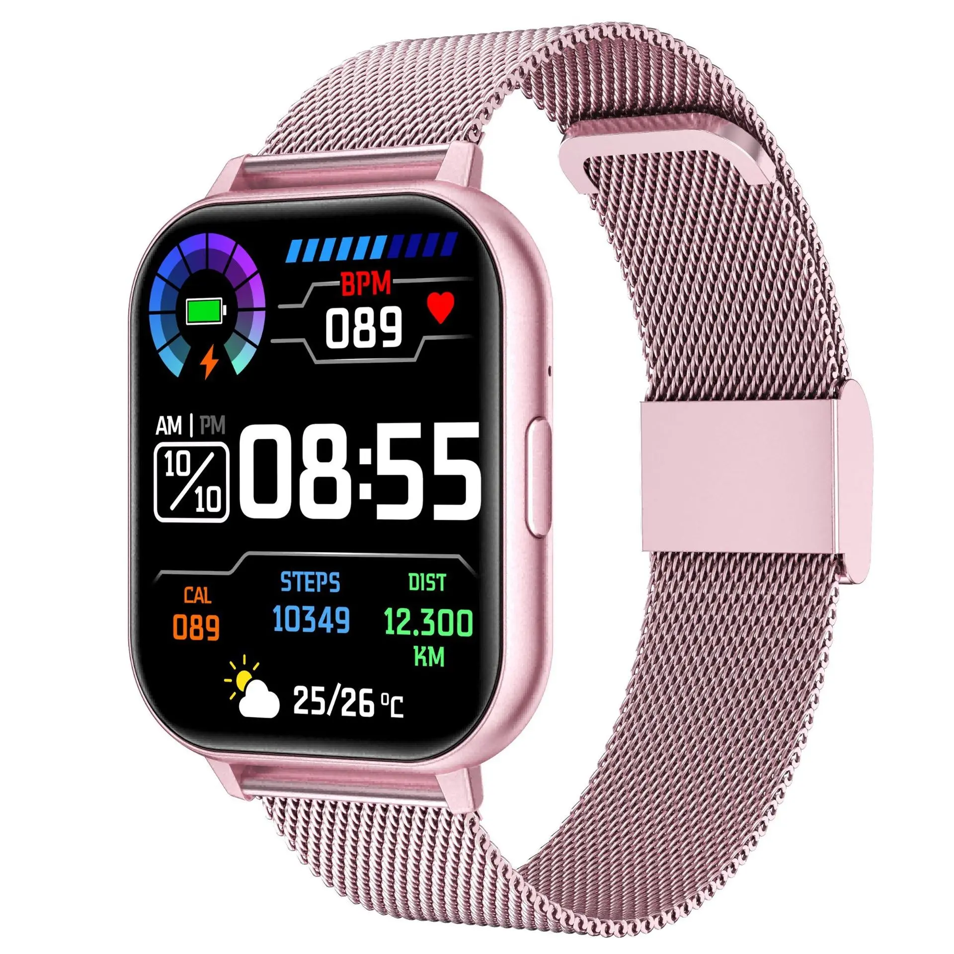 Z81 Smart Watch for Women, Multifunctional Smartwatch, 2.01" Full Touch Screen, Bluetooth-compatible Call, Heart Rate & Sleep Monitor, Waterproof, Magnetic Charging