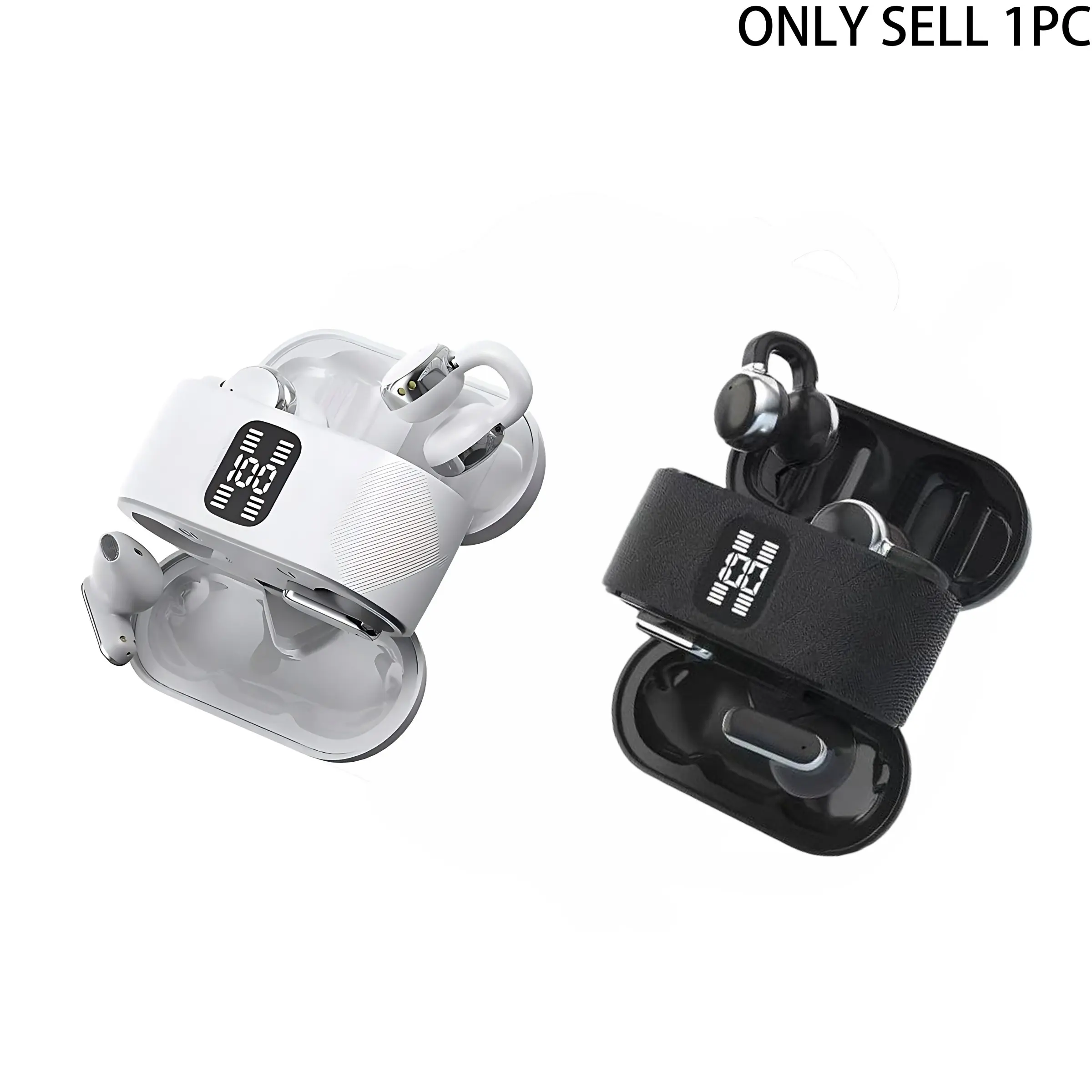 Latest Bluetooth-compatible Earbuds Set, 4-Piece Enc Noise Cancellation, High-Fidelity Sound, Type-C Fast Charging, Auto Pairing Function