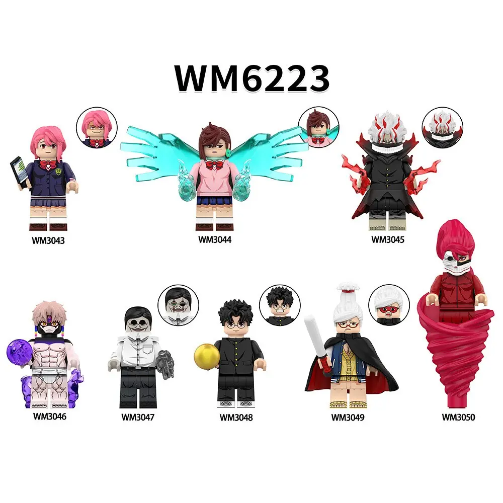 Anime Building Blocks Figure Doll Assembly Toy, Kids' Educational Playset, Creative Construction Set for Children, Fun & Engaging Gift Idea