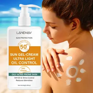 150g Oil-Control Light Sun Gel-Cream | SPF50+ Broad-Spectrum Protection, 14H Oil & Shine Control, Helps Reduce Look of Blemishes, for Oily & Blemish-Prone Skin