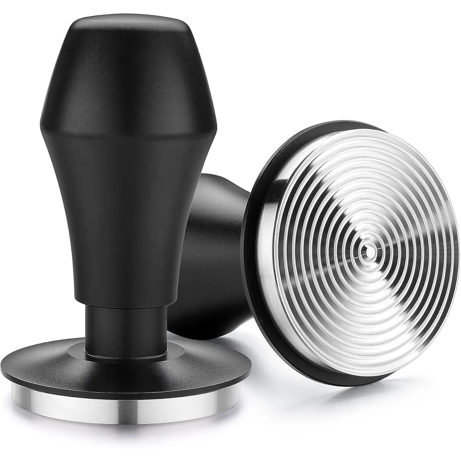 58mm Espresso Coffee Tamper V4, Spring  Tamper With Stainless Steel  Base with 15lb 25lb 30lbs  Springs, Anodized  Handle and Stand