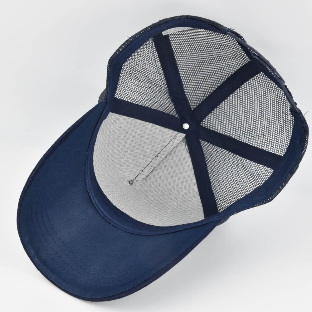 Embroidered baseball cap with tiger head embroidery, duckbill cap, mesh cap, personalized embroidered curved brim sun hat