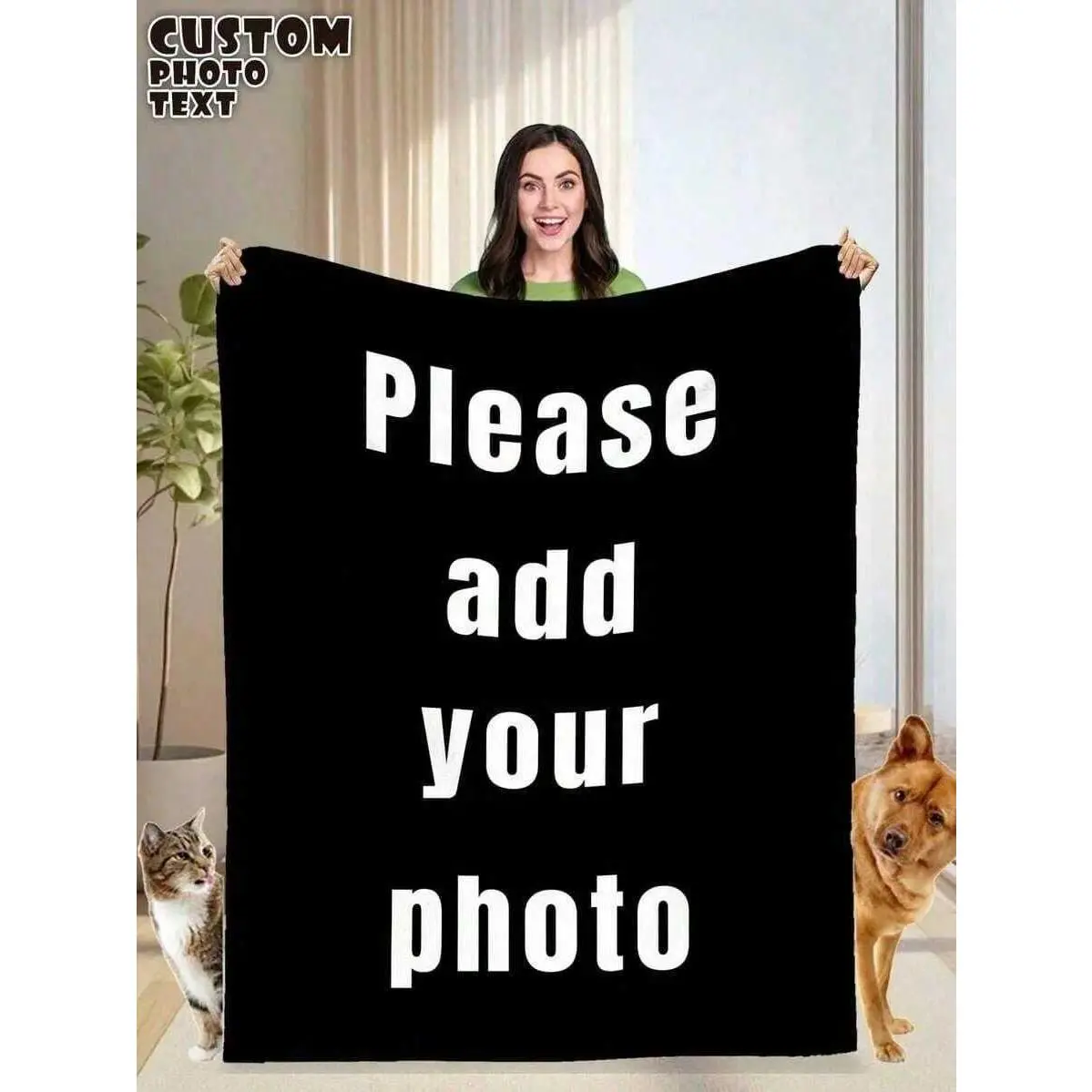 Customized Photo Blanket, Personalized Photo Blanket, Personalized Photo Blanket, Father Day Gift, Father Day, Fathers Day Gift For Husband, Blanket Use For Home Decor, Customized Christmas Gifts, Friend Gift, Family Gift, Birthday Gifts