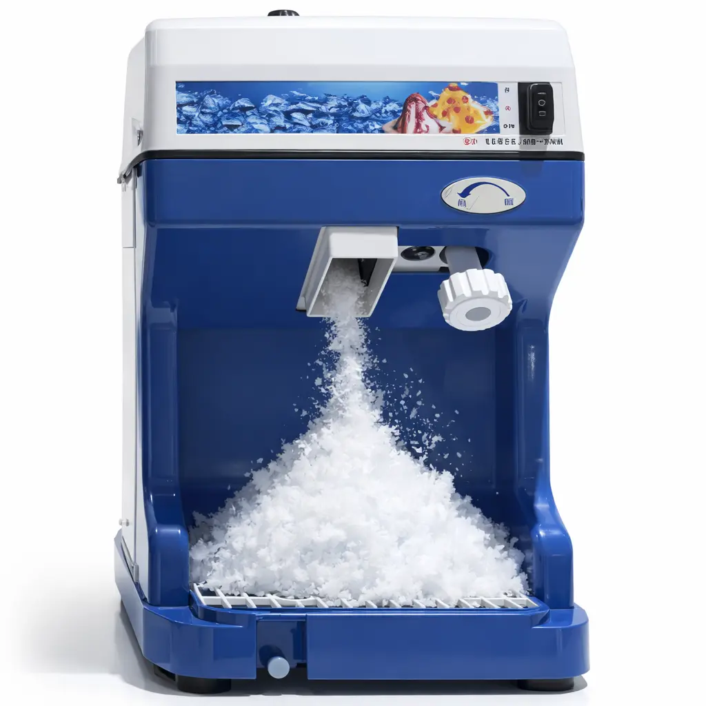 High-Performance Commercial Ice Shaver Crusher – 300LBS/H, 500W Electric Snow Cone Maker, 500RPM Stainless Steel Blade, 4.41LBS Collector – Ideal for Restaurants, Snack Bars, Parties, Home Use – Blue