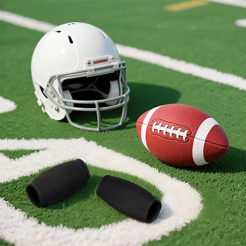 Rugby Helmet Jaw Pad, Easy Install Neoprene Protective Cover, Universal Football Chin Pad