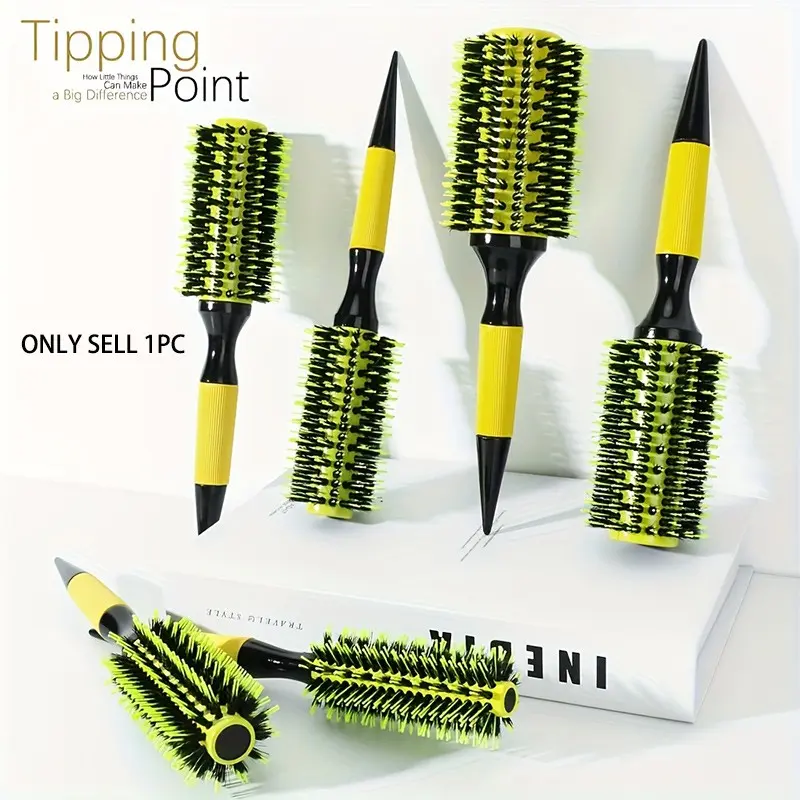 Brazilian Comb, Ceramic Aluminum Tube Hair Roll Brush, Low Static Smooth Hair Styling Comb, Curling Comb for Easy Hairstyling
