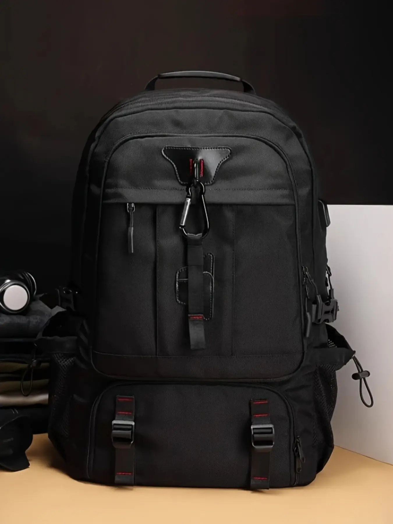 60L/80L Large Capacity Travel Backpack, Men's Waterproof Business Bag, Multifunctional Sport Backpack, Outdoor Sports, Laptop Compartment, Expandable Design