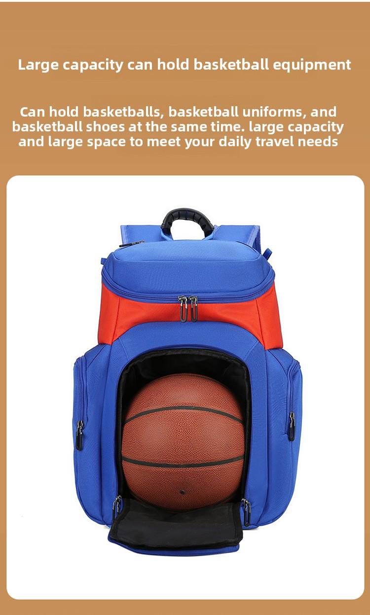 Shoulder basketball bag storage large capacity multi-function student special sports training backpack men's travel logo