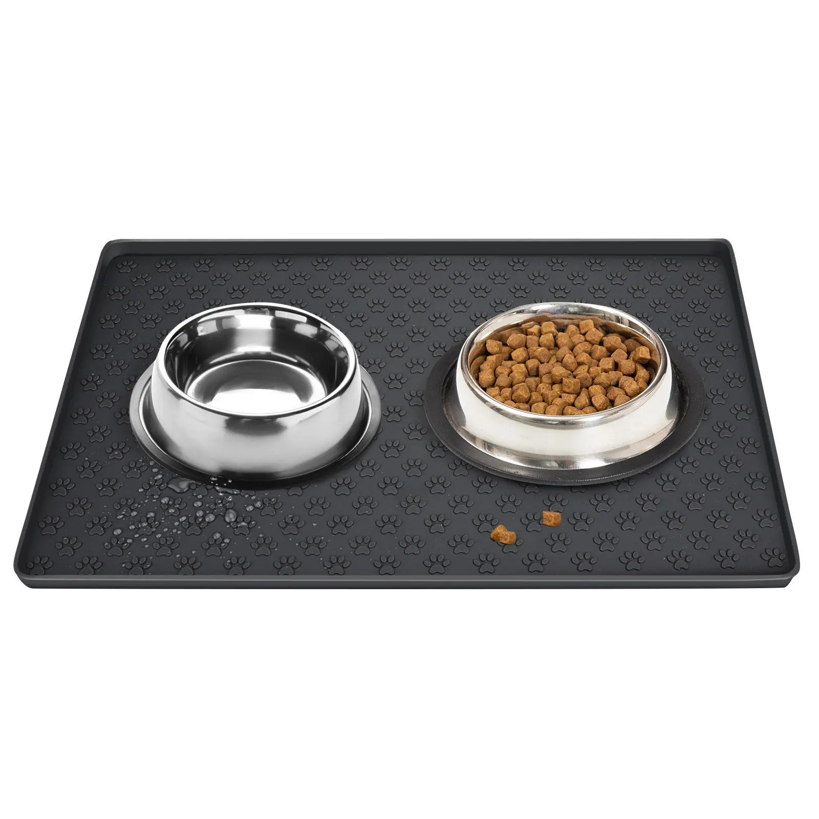 Large cat and dog placemats are easy to clean, pet supplies, cat paw pads, silicone pet placemats.
