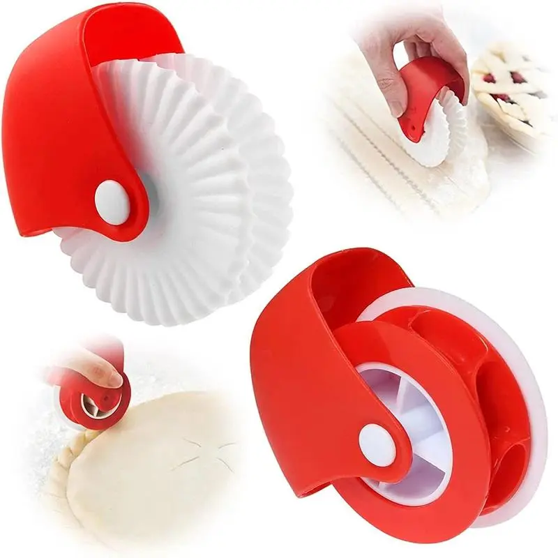 Pastry Wheel Cutter Pastry Rolling Wheel Decorator Pie Crust Dough Cutting Machine Pastry Decoration Tool Baking Accessories