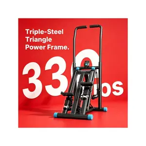 Stair stepper with handrails, full-body workout, 330 lbs weight capacity, compact aerobic climbing machine with adjustable pedals, home gym vertical climbing machine