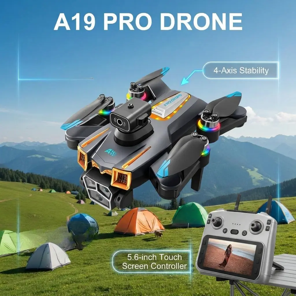 A19 Pro RC Quadcopter with Touch Screen Remote Controller, Accessories, Rc Controller, Lcd Touch
