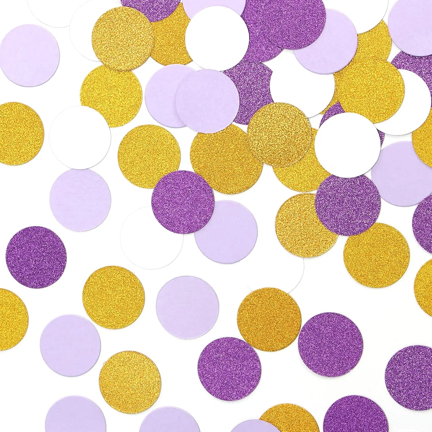 White - Party Decorations Confetti - 300 count Glitter Graduation  Day Table Confetti Woman Girl Birthday Party Decoration Bridal  Shower Wedding Paper Dot
