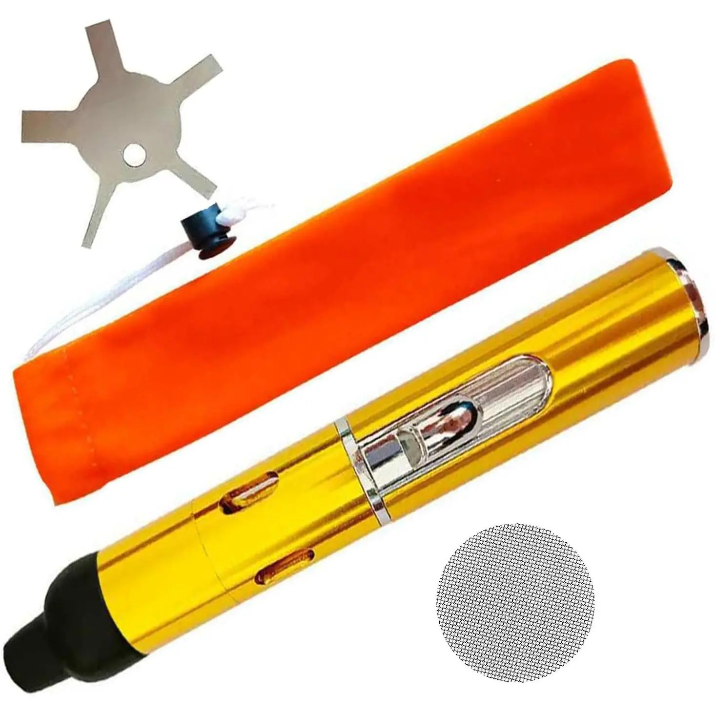 Multifunctional Detachable Lighter - Gold, Ideal for Candle Lighting, Camping, Summer Adventures