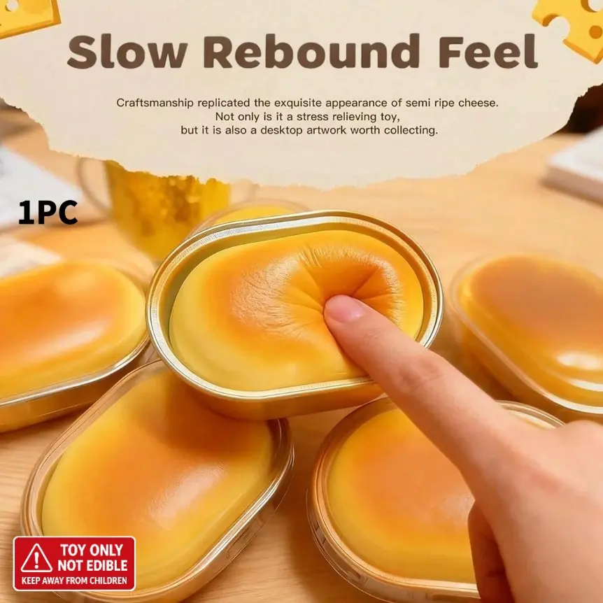 Slow Rebound Cream Cheese Cake Toy, Soft Sticky Semifreddo Bread, Stress Relief Gift, Stress Relief Gadgets, Holiday Birthday Party Present