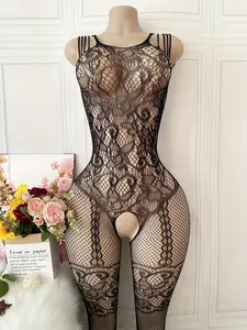 Women's Sexy Underwear, Seamless Design, Transparent Full Body Tight, Jacquard Pattern, Cutout Details, Perfect for Romantic Nights, Valentine's Gift, Wedding Night
