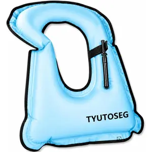 Inflatable Snorkel Vest for Adult, Buoyancy Snorkeling Jackets for Snorkeling Boating, Safety Load Up to 220 Ibs