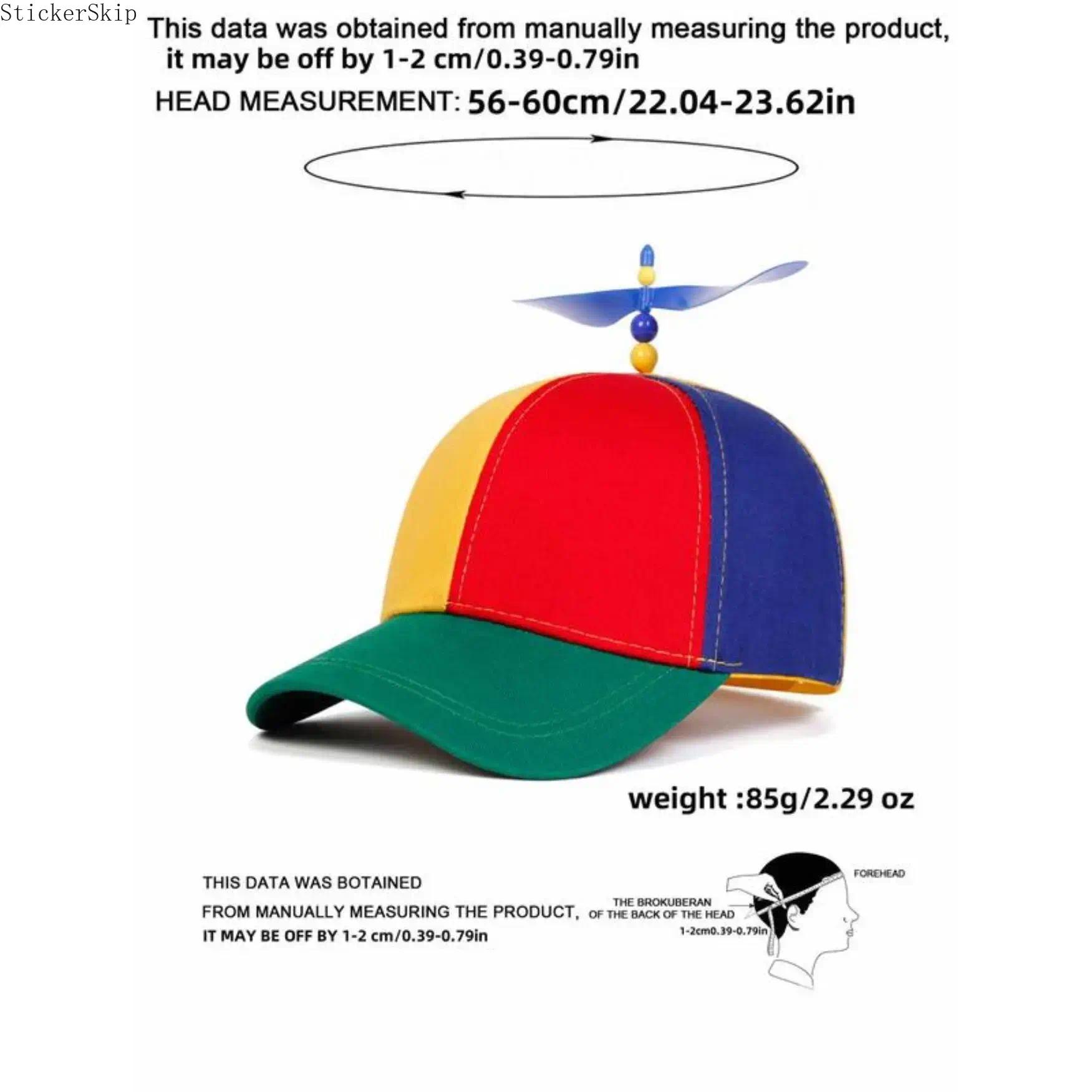 2026 Funny Helicopter Propeller Hat – Colorful Adjustable Baseball Cap with Spinning Rotor, Cute Novelty Snapback for Kids & Adults, Trendy Party Hat for Festivals, Gifts & Outdoor Fun