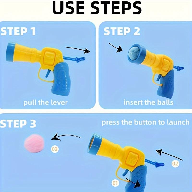 Mini Fluffy Indoor Interactive Cat Toy Set, Colorful Geometric Pattern Elastic Plush Balls, Durable Plastic Pet Accessories, No Batteries Needed