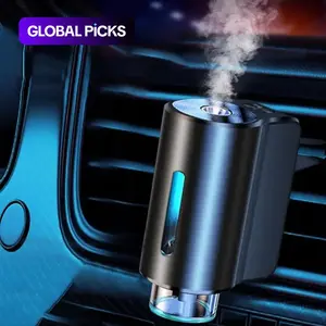 Smart Car Air Freshener with Aroma Oils, USB Rechargeable Car Aroma Humidifiers with 3 Adjustable Modes, Car Fragrance Diffuser, Car Aromatherapy Diffuser, Home Appliances