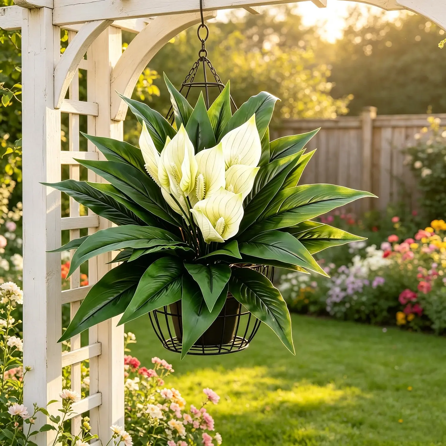 4Pcs Fade & UV Resistant Artificial Palm HangingGreenery, Artificial Faux Greenery, Natural Forest Style Decor, Easy To Install & Hang, Durable Fake Plants Perfect For Indoor Wall, Outdoor Porch, Balcony & Home Decor, Lifelike & Maintena