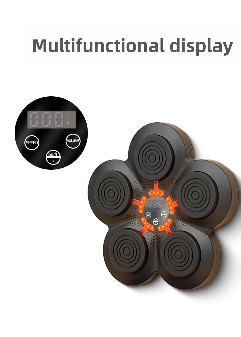 Smart Music Electronic Punching Bag Wall Target Home Boxing Trainer with Music for Kids Adults Fitness Training Punching Machine Equipment