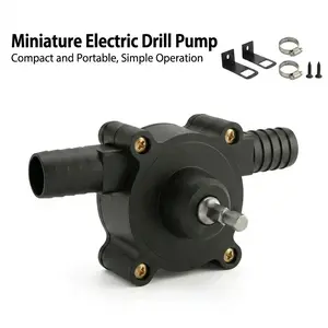 Fathersdaygift Mini Electric Drill Pump Portable Hand Drill Powered Water Pump Diesels Oil Fluid Water Hand Self-Priming Transfer Pumps Quick Pumping Speed home garden outdoor Pump Drill Operated Fathers Day Gifts-YY0