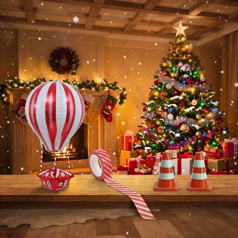 Elf Prop, Elf Hot Air Balloon, Christmas Decorations, Festive Supplies, Holiday Party Decor, Perfect for Holiday Celebrations, Add Magic to Your Home
