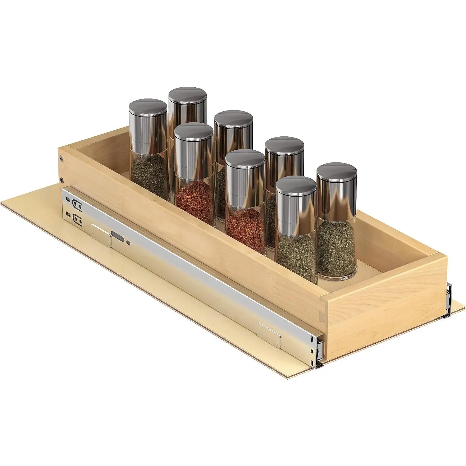 Pull Out Cabinet Organizer, 8" W x 21" D | Soft Close Pull Out Drawers for Cabinets with Heavy Duty Slides,  Slide Out Drawers for Kitchen Cabinets
