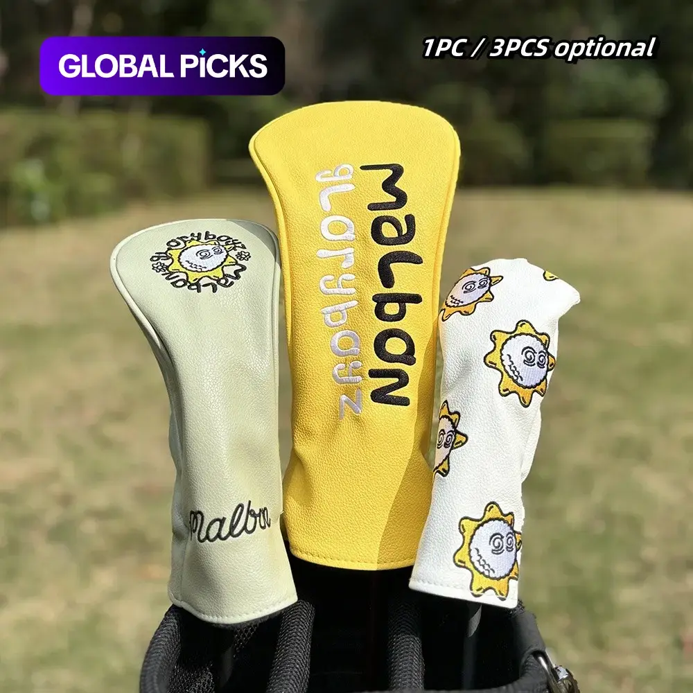 Golf Club Head Cover, Durable & Stylish Design, Perfect Fit for Drivers, Fairways, Woods and Hybrids, Essential Golf Accessory, Golf Gear #GLOBAL PICKS