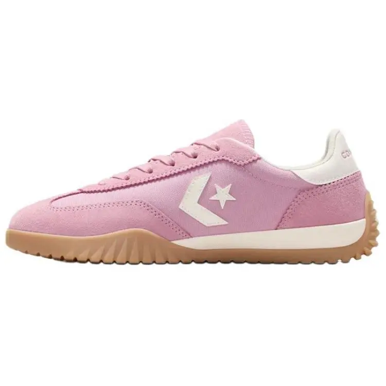 Converse Run Star Trainer Low-Top Casual Training Footwear - Unisex Pink Rubber Walking Shoes with Durable, Versatile Design, House White Official Maison Mihara Verifiable Global Authentication Credentials