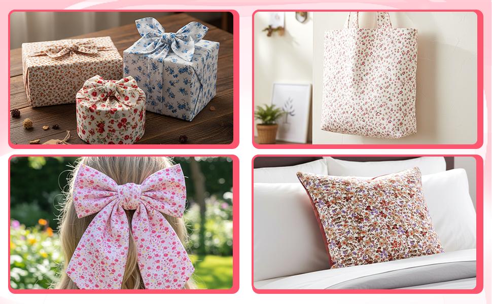 200 Pcs 10 x 10 Inch Cotton Squares for Quilting Sewing Pre Cut Patchwork Fabrics Patchwork-Quilting Bundles Floral Printed Bundles Quilting for DIY Craft Clothing, Floral