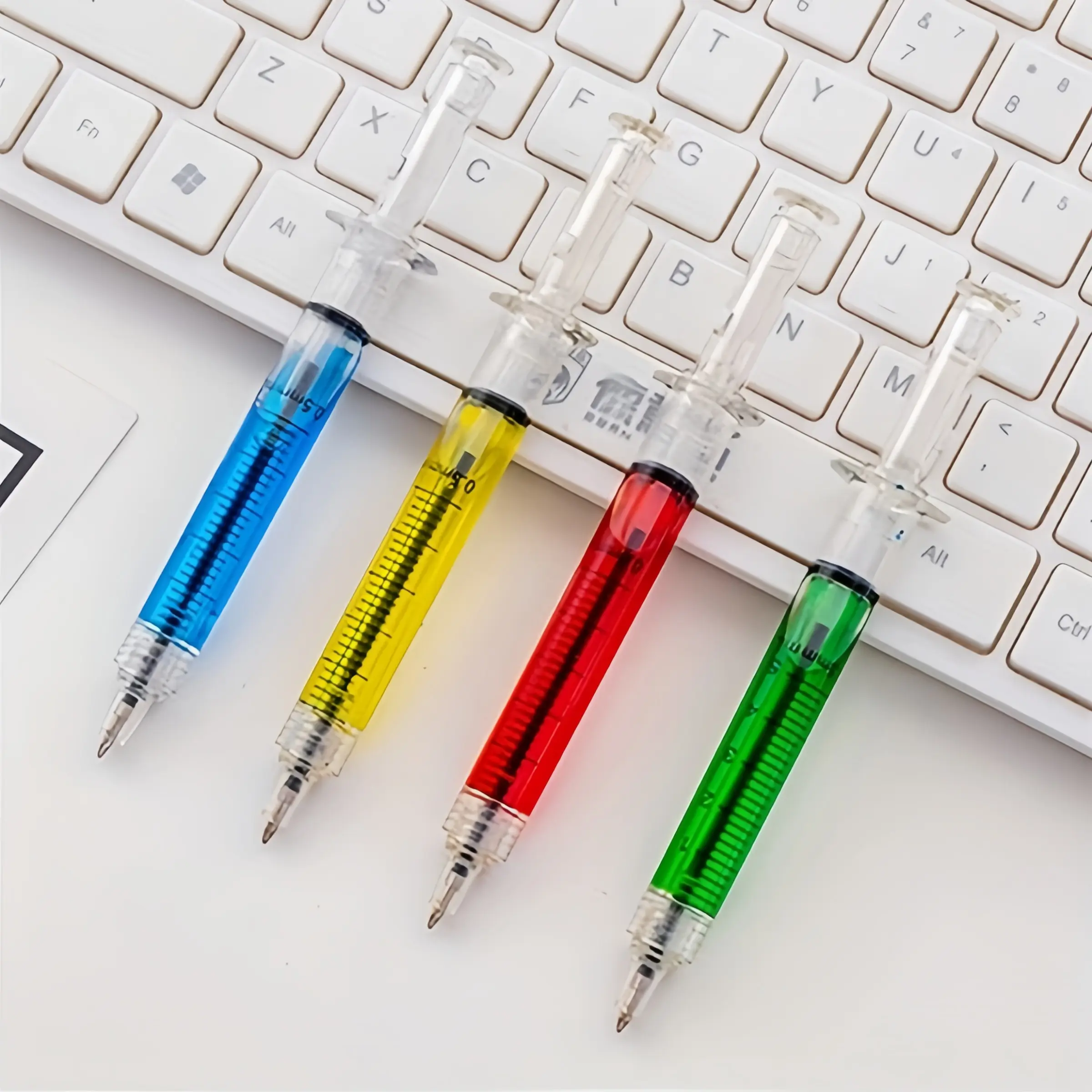 4/8 Pack Extendable Fun Nurse Pen, Multi-Color Stress Relief Novelty Stationery, Creative Gift for Nurses and Doctors, Perfect for Birthdays and Parties