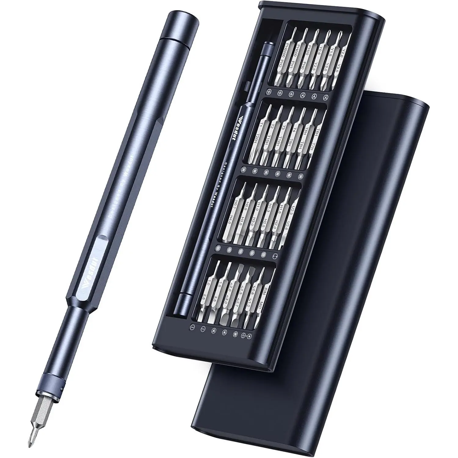 49in1-S2 Precision  Set, [Super Durable] Ultra Compact Small  Mini Repair Tool Kit,  Screw Driver with Torx Flat bits Fits Ring Doorbell, Watch, Laptop, Eyeglass, Camera