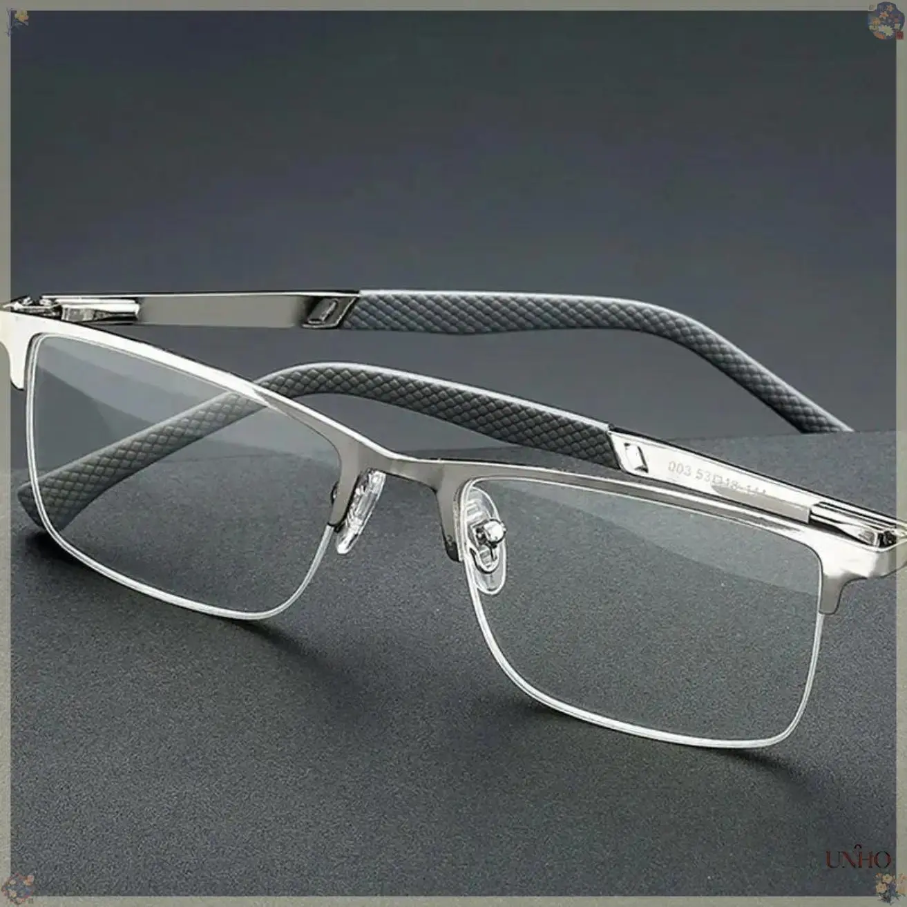 Men’s Business Style Blue Light Blocking Reading Glasses, Anti-Fatigue Presbyopia Eyeglasses Available In Diopters +1.0 To +4.0, Lightweight Comfort Eyewear For Office Computer Work, Daily Reading, Driving, Elderly Senior Daily Wear And Business Formal Ma