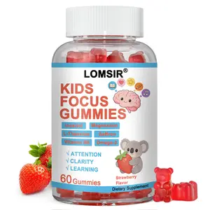 Kids Focus Gummies – Saffron, Magnesium Glycinate, L-Theanine & Inositol Supplement for Kids & Teens – Focus, Attention & Calm - 60 Gummies