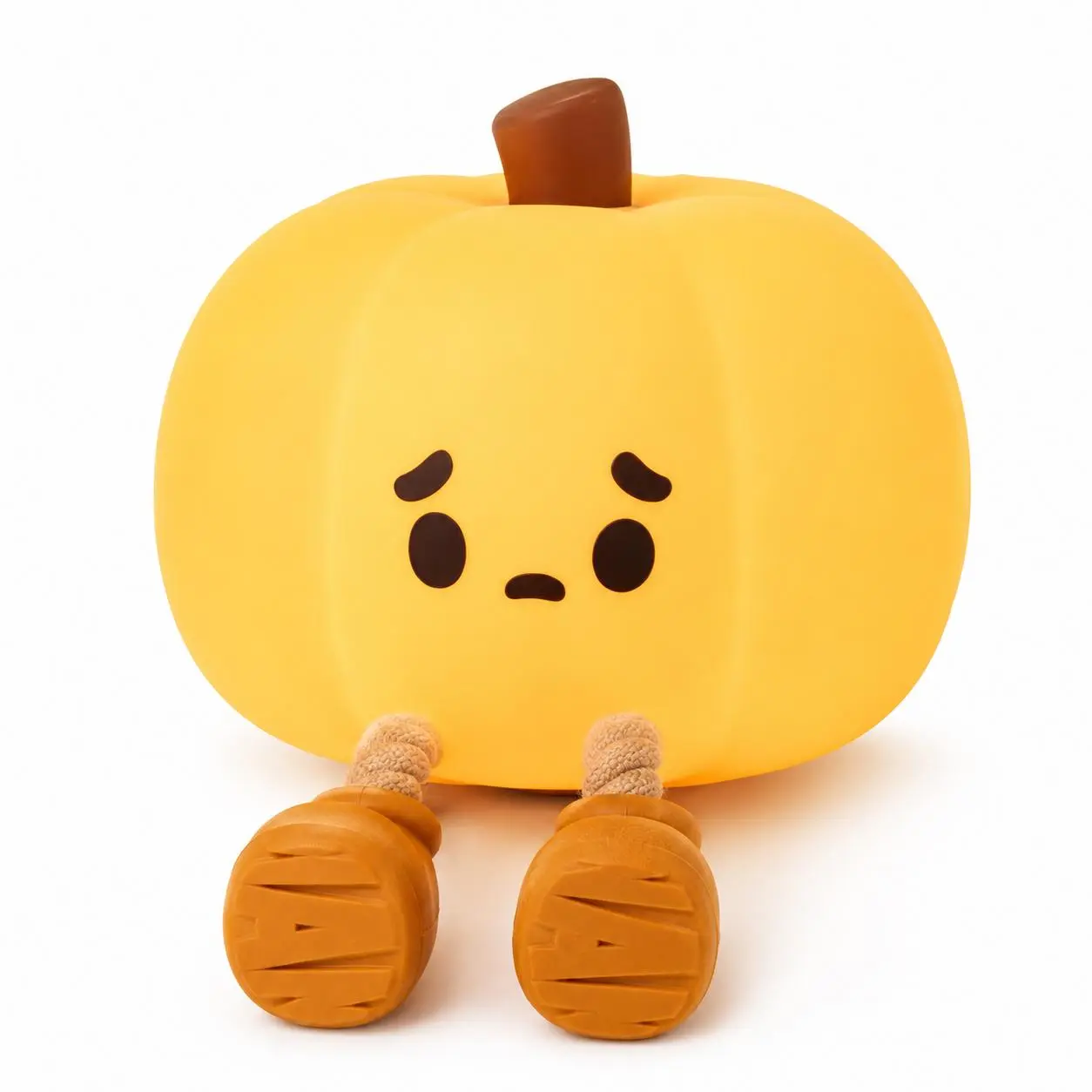 Cute Pumpkin Night Light for Kids, Soft Silicone Pumpkin Lamp with 3 Brightness Levels, USB-C Rechargeable Baby Night Light, 30-Min Timer Bedside Lamp for Nursery, Toddler Bedroom, Halloween Decor