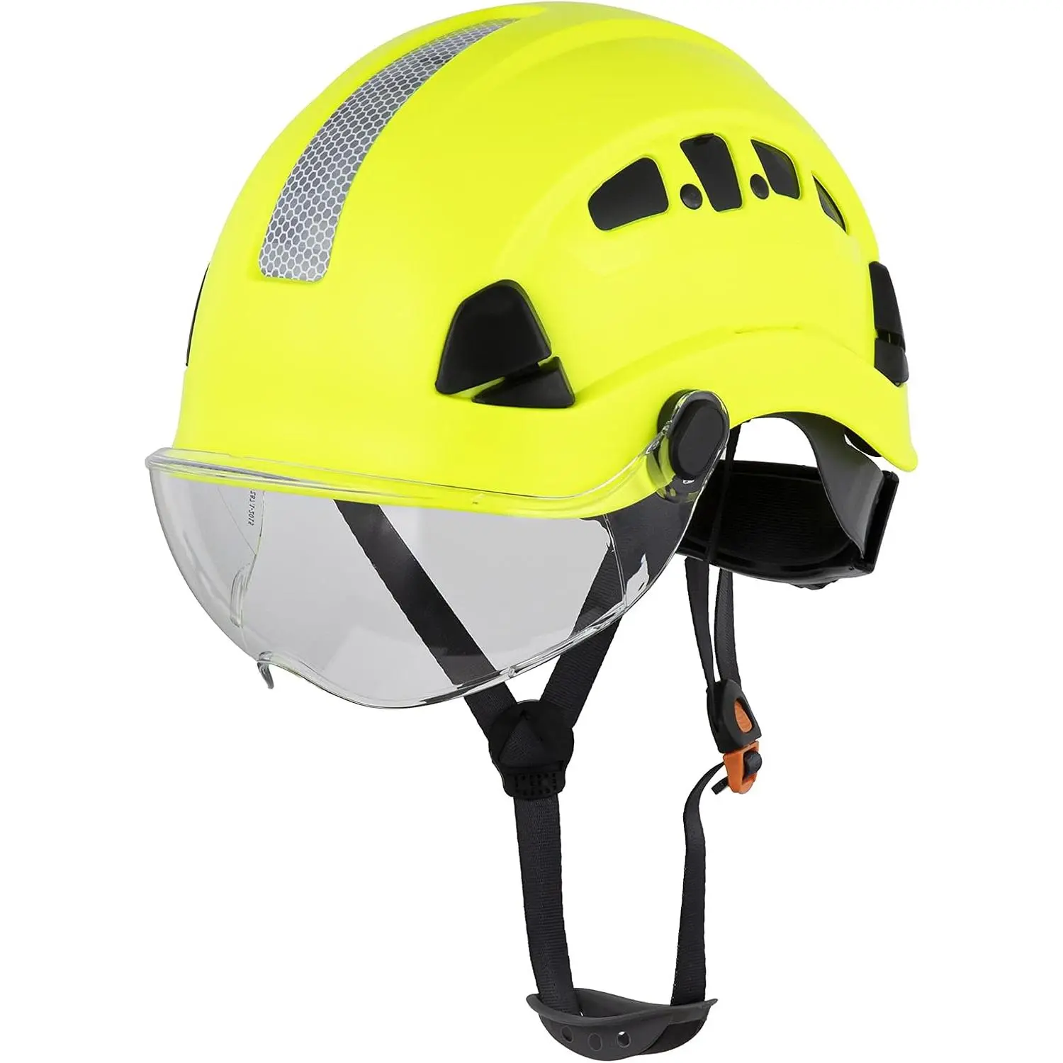 Lightweight Impact-Shield Ventilated Work Visor Headgear, All-Day Comfort Fit, Sliding Airflow System, Reflective Visibility Trim, Shock-Absorbing Inner Liner for Job Sites