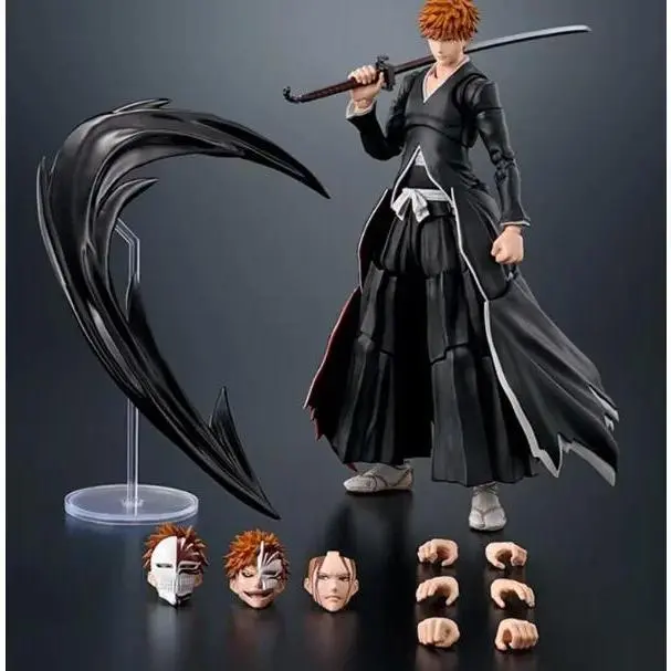 SHF the BLEACH Kurosaki ichigo Articulated Action Figure Model Toys 15cm