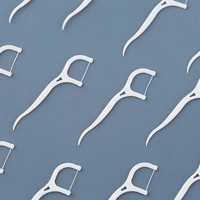 Disposable Dental Floss Picks, 100pcs/set Portable Teeth Cleaning Floss Sticks, Oral Care Products for Home & Travel