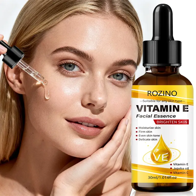 30ML Vitamin E Jojoba Facial Care Oil, Lightweight Absorbing, Daily Brightening Formula, Moisturizes and Brightens, Suitable for All Skin Types, Morning and Evening Use