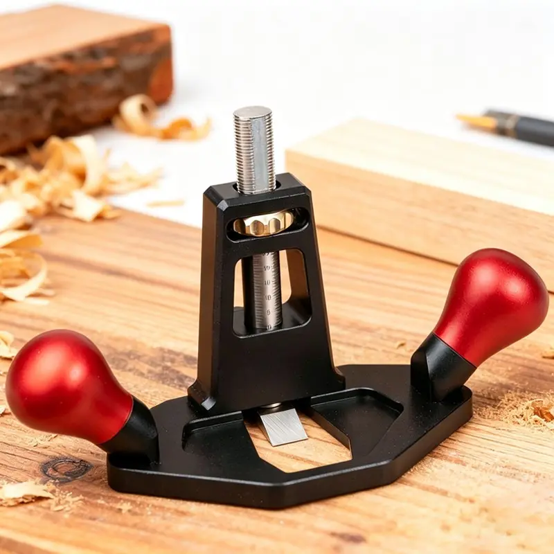 Woodworking Planer Trimming Polishing Adjustable Portable Edged Plane Handheld Bottom Cleaning Manual Slotting Wood Planer Hand DIY Tool Home Cutting