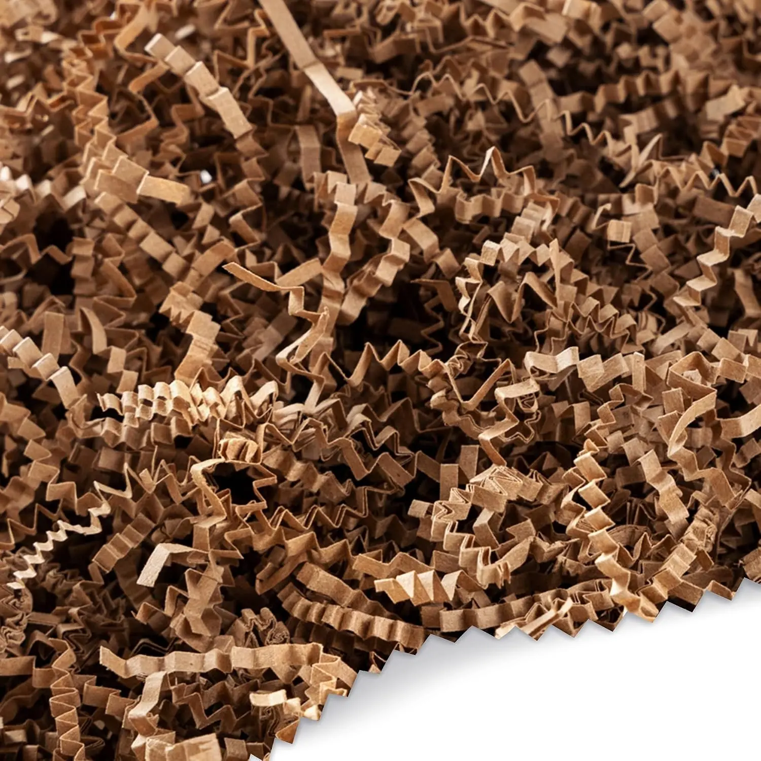 Crinkle Cut Paper Filler for Gift Baskets – Kraft Shredded Paper, Eco-Friendly Basket Filler for Packaging, Summer Crafts, Parties, Birthdays, Weddings, and More (2 LB, Made from US Materials)