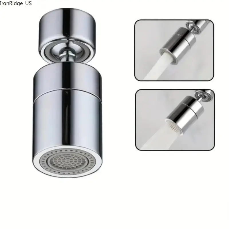 Faucet Aerator Extender, 2026 Upgraded Dual-Mode Kitchen Sink Sprayer Attachment, 360-Degree Rotatable Anti-Splash Water Filter with Full Installation Accessory Kit